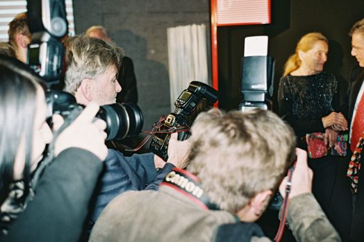 Fotografinnen und Fotografen bei der Eroeffnung der Diagonale'16