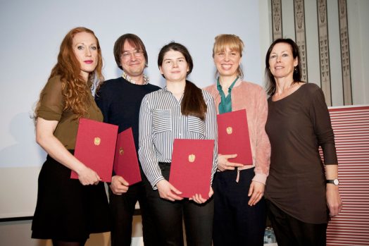 Tizza Covi, Händl Klaus, Monja Art und Nora Friedel mit Barbara Fränzen, Foto: Diagonale/Miriam Raneburger