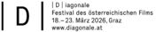 Diagonale 26 Logo mit Datum