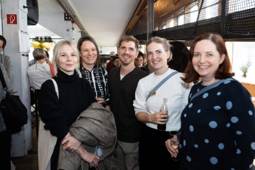 Laura Köpf (nonstop Kinoabo), Katharina Riedler (Crossing Europe), Michael Zeindlinger (Diagonale Film Meeting), Kim Lange (nonstop Kinoabo) und Sabine Gebetsroither (Crossing Euroupe)