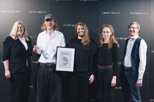 Kulturstadträtin Claudia Unger, Georg Petermichl, Simon Rabiner, Julia Horvath (Golden Girls Film) und Valentin Renoldner (post.haus), © Harald Wawrzyniak